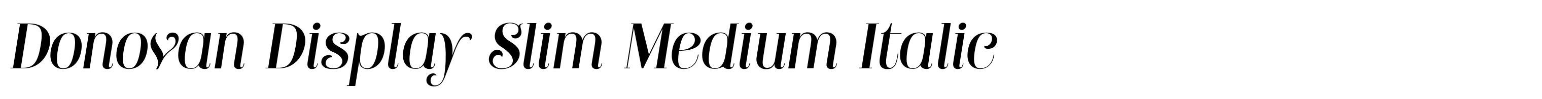 Donovan Display Slim Medium Italic